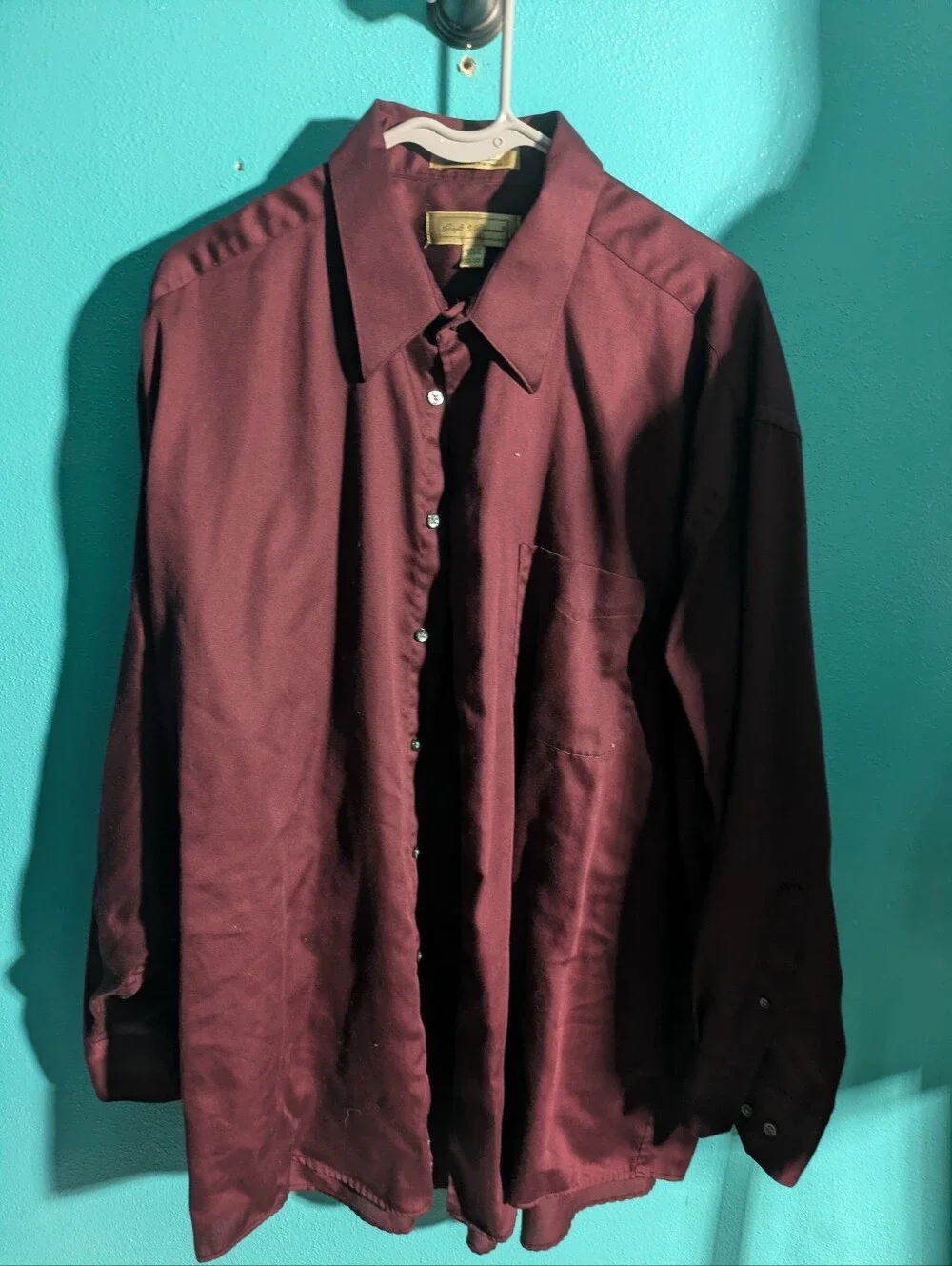 Croft‎ & Barrow Burgundy Dress Shirt - Classic Preppy Staple!